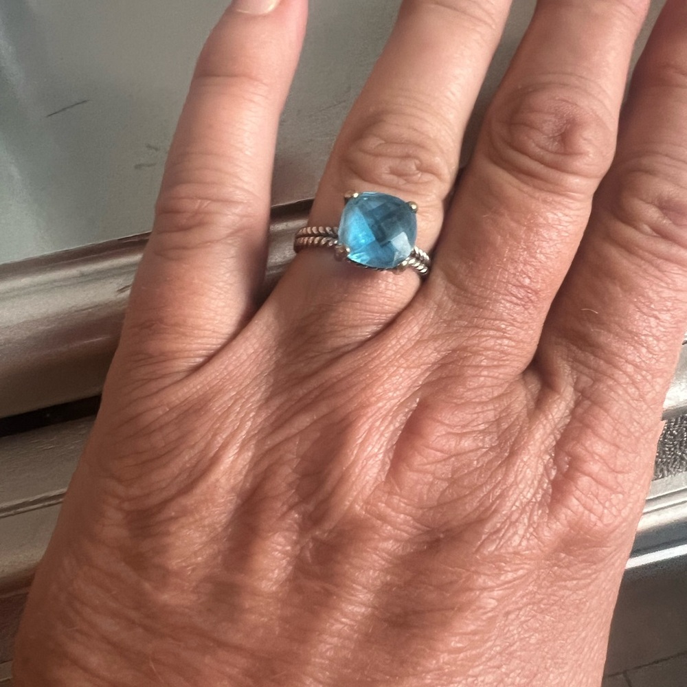 Sterling Silver Blue Topaz Ring